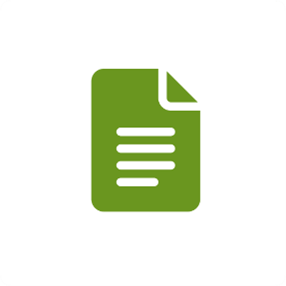 Green color icon for documentation