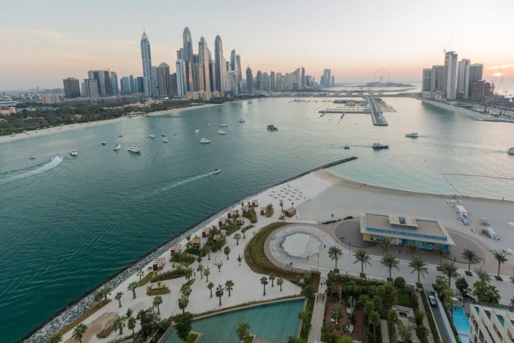 Aerial view of the Palm Jumeirah