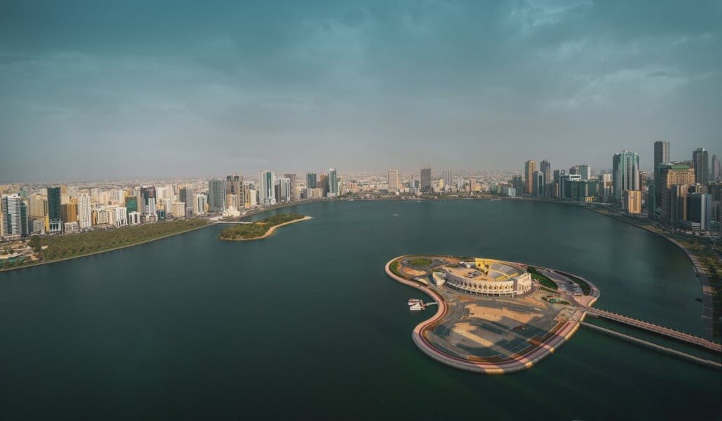 Al Montazah Parks on Sea Coast in Sharjah.